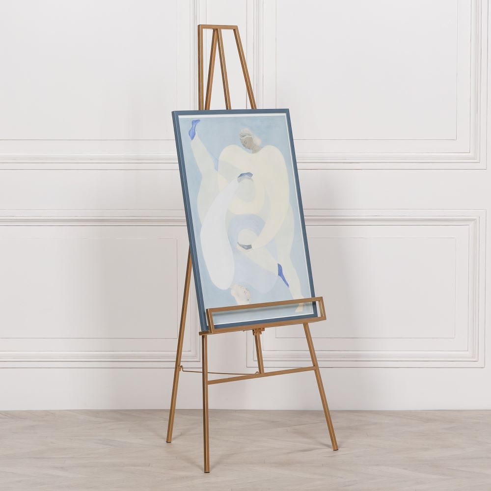 Product photograph of Contemporary Style Gold Metal Easel from Choice Furniture Superstore.